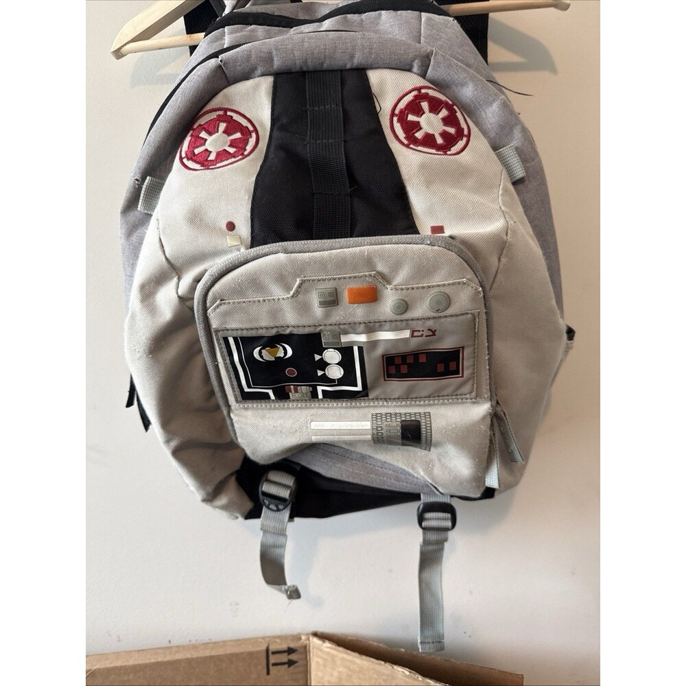 RARE - Bioworld Star Wars Galactic Empire AT-AT Backpack Gray - Red Insignia